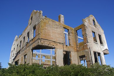 Old Alcatraz prison building