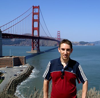 Paul Denton at the San Francisco Golden Gate bridge