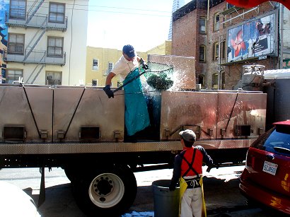 live fish deliveries in San Francisco China Town