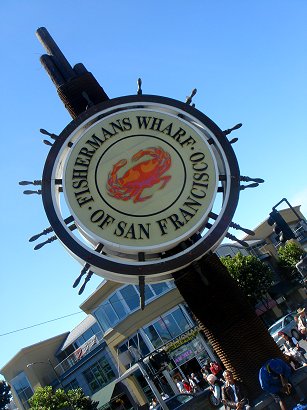 Fishermans Wharf sign at San Francisco
