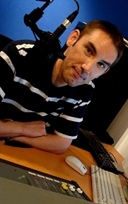 Paul Denton in the studio