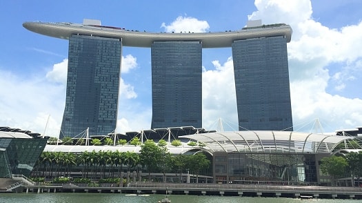 The Marina Bay Sands Hotel in Singapore