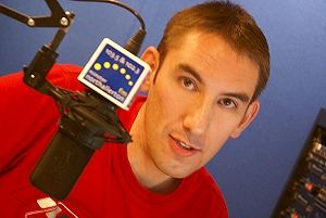 Paul Denton on air at Minster Northallerton FM