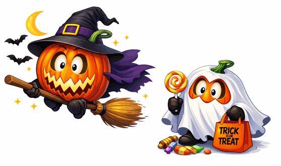 Jack O'lantern pumpkins