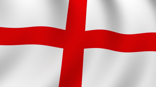 The St. Georges cross flag