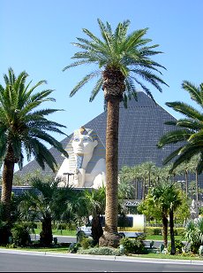 the pyramid at the Luxor hotel in Las vegas